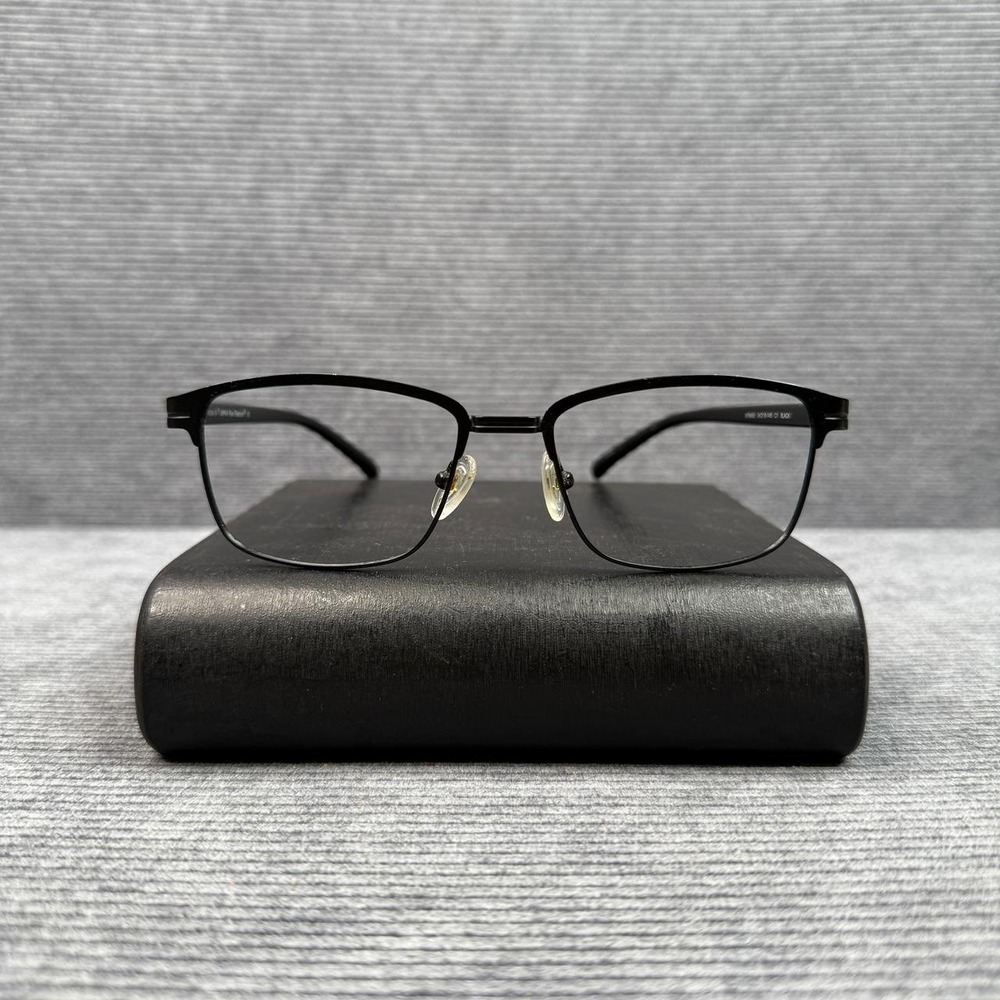 Konishi Japan Flex-Titanium Eyeglasses KF8493 Black Rectangular Frames 54-18-145